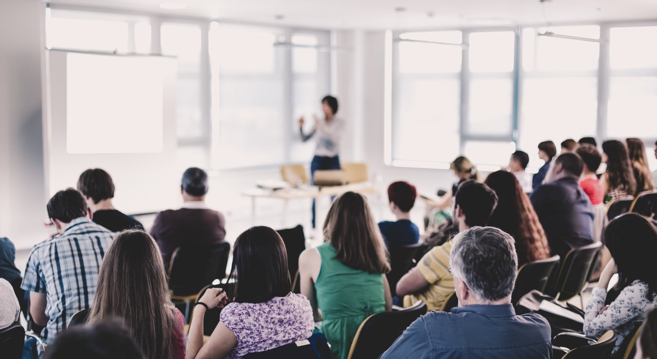 Businessman Making Presentation at a Corporate Meeting